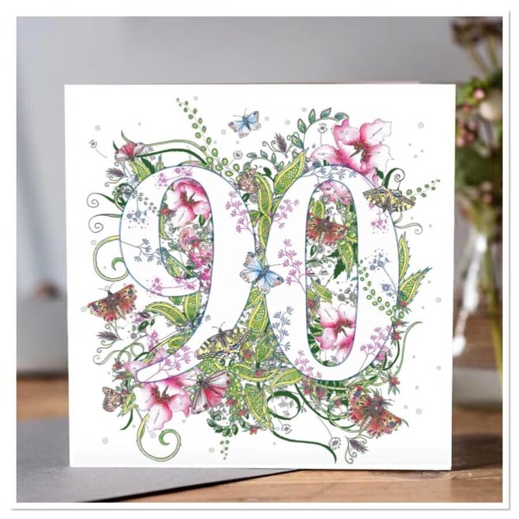 Doodleicious Flower Meadow Age Birthday Card