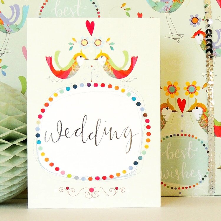 Kali Stileman 'Wedding' Silver Foiled Card