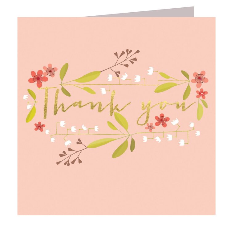 Kali Stileman 'Thank You' Gold Foiled Card