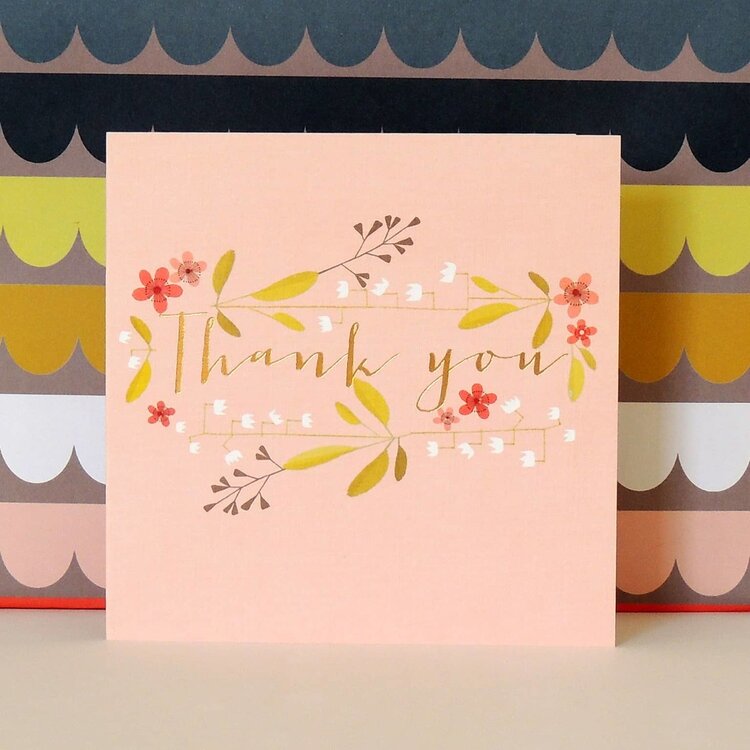Kali Stileman 'Thank You' Gold Foiled Card
