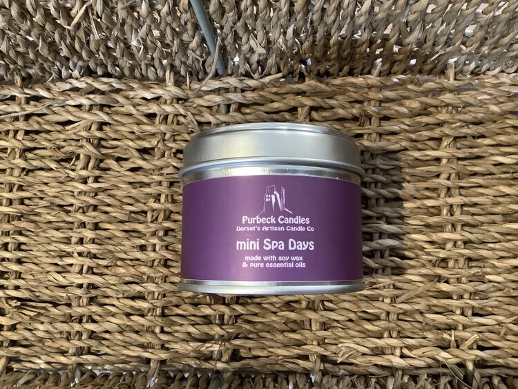 Purbeck Candles 'Spa Days' Candle in a tin