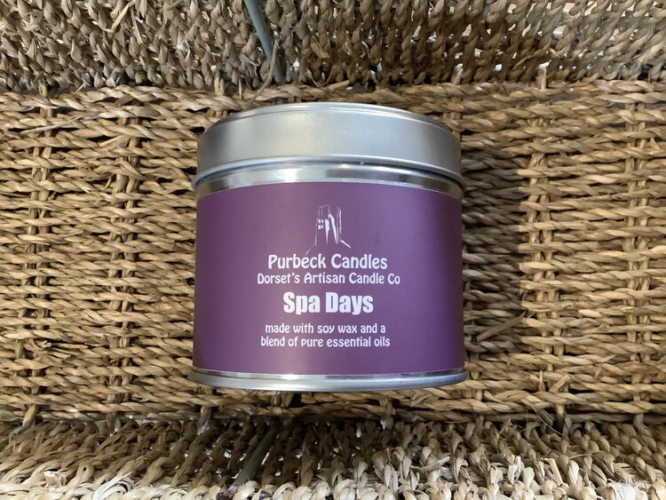 Purbeck Candles 'Spa Days' Candle in a tin