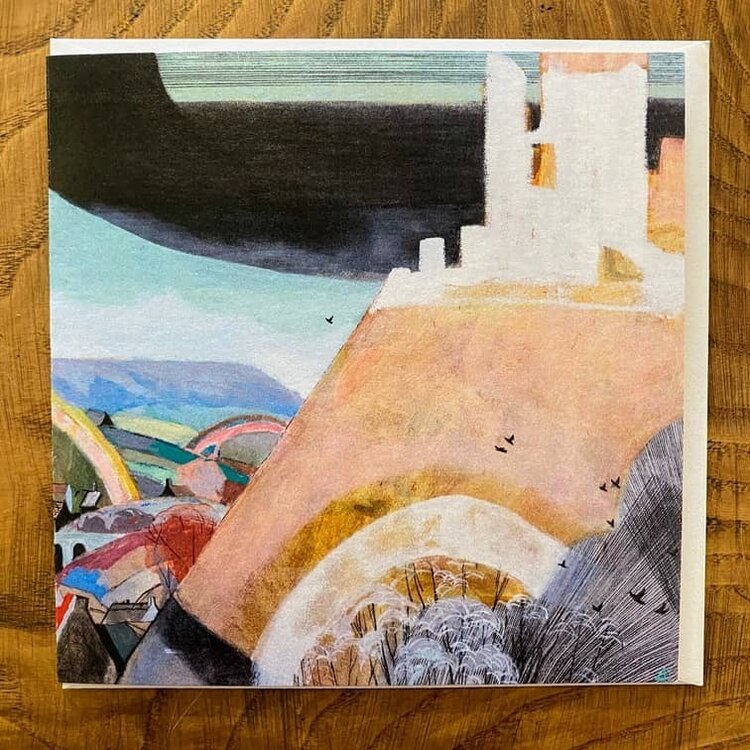 Kim Day 'On the way Home' Corfe Castle Art Card