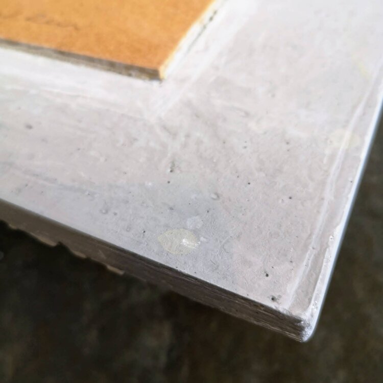 Rachel Dein Large Grey & White Fennel & Leaves Plaque