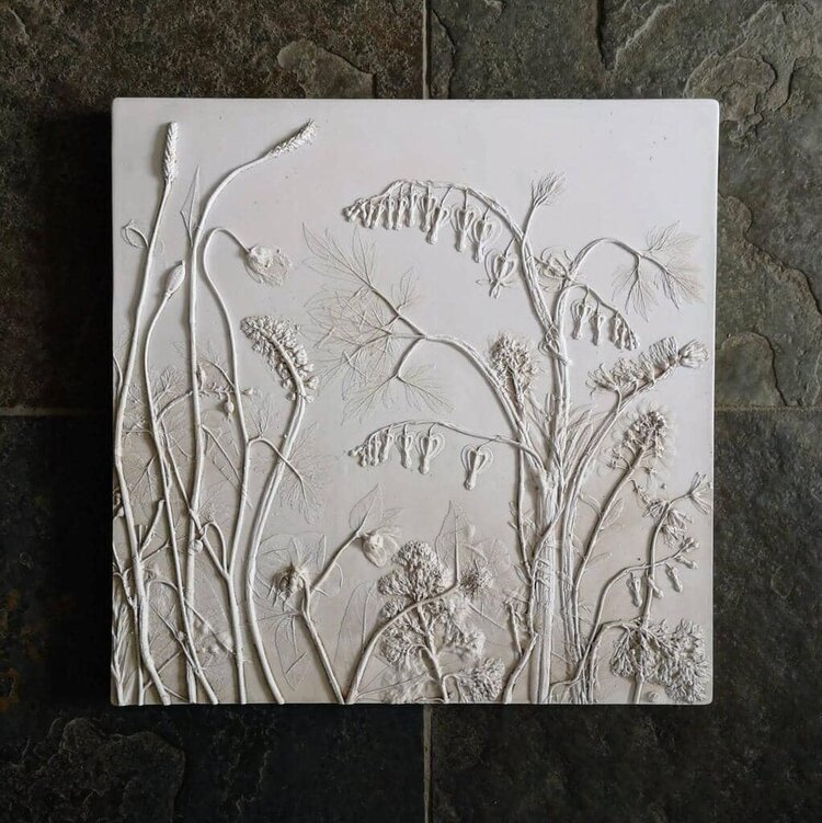 Rachel Dein Original Handmade Casting Dicentra Plaque