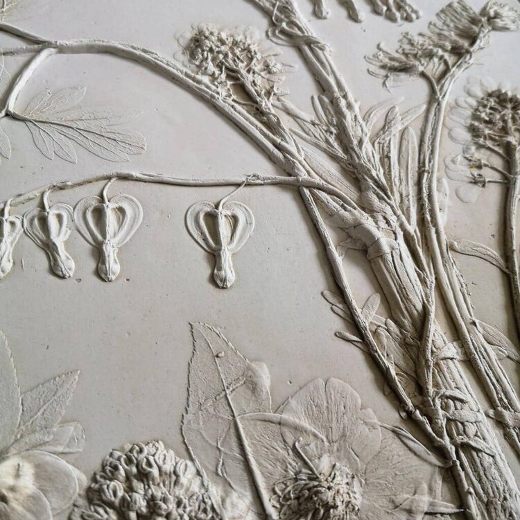 Rachel Dein Original Handmade Casting Dicentra Plaque