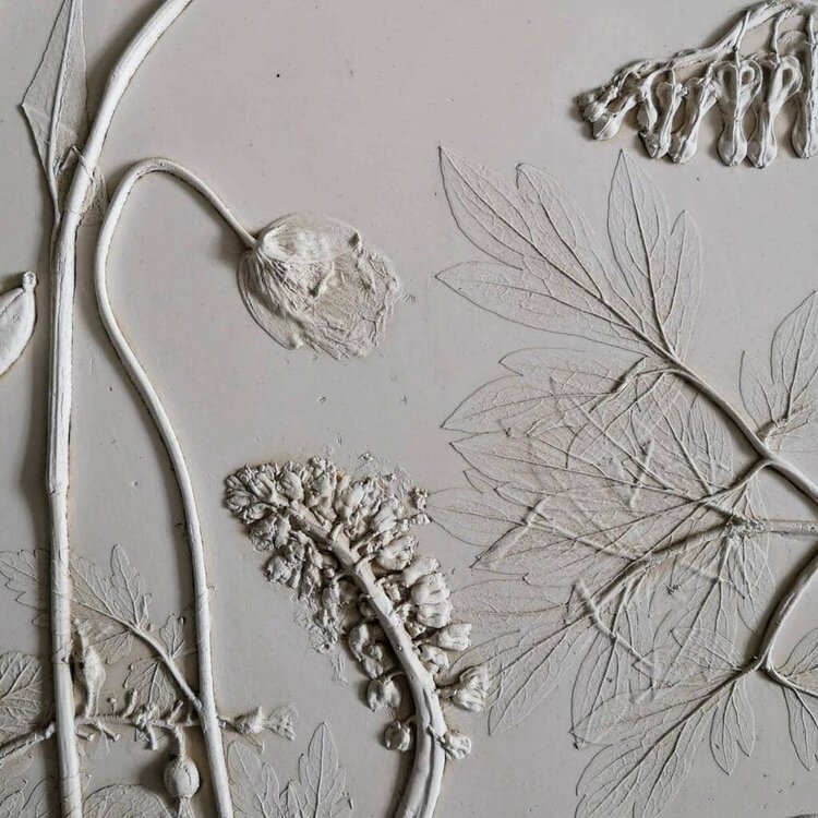 Rachel Dein Original Handmade Casting Dicentra Plaque