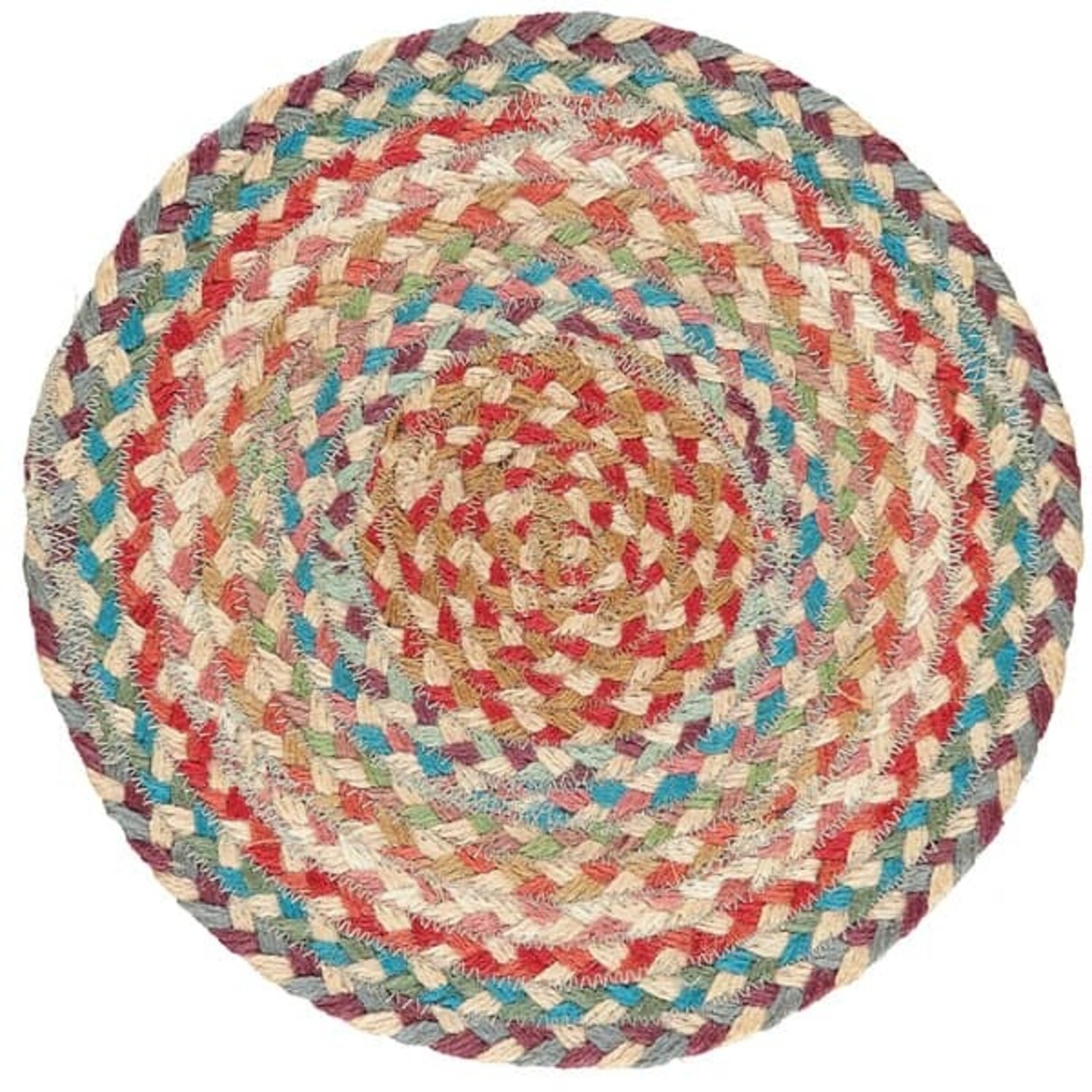 Mint Oval Jute Rug - The Braided Rug Company