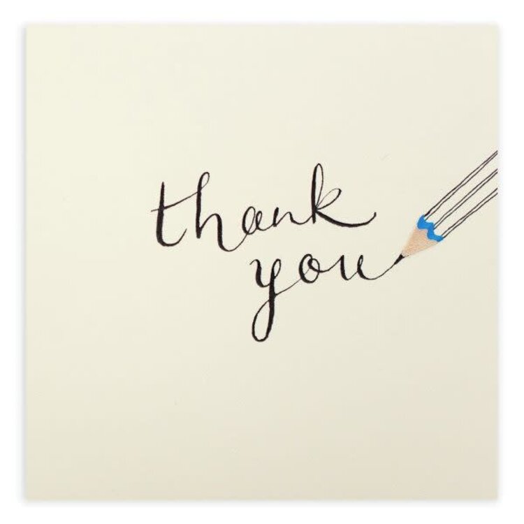 Ruth Jackson ‘Thank You’ Pencil Shavings Card