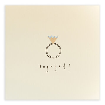 Ruth Jackson 'Engaged' Pencil Shavings Card