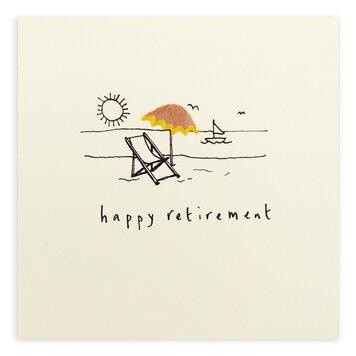 Ruth Jackson 'Happy Retirement' Pencil Shavings Card