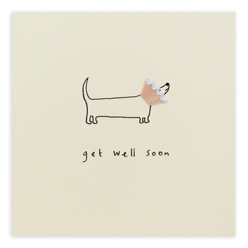 Ruth Jackson ‘Get Well’ Dog Pencil Shavings Card
