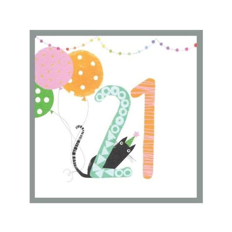 Margo 'Animal Antics' Birthday Age Card