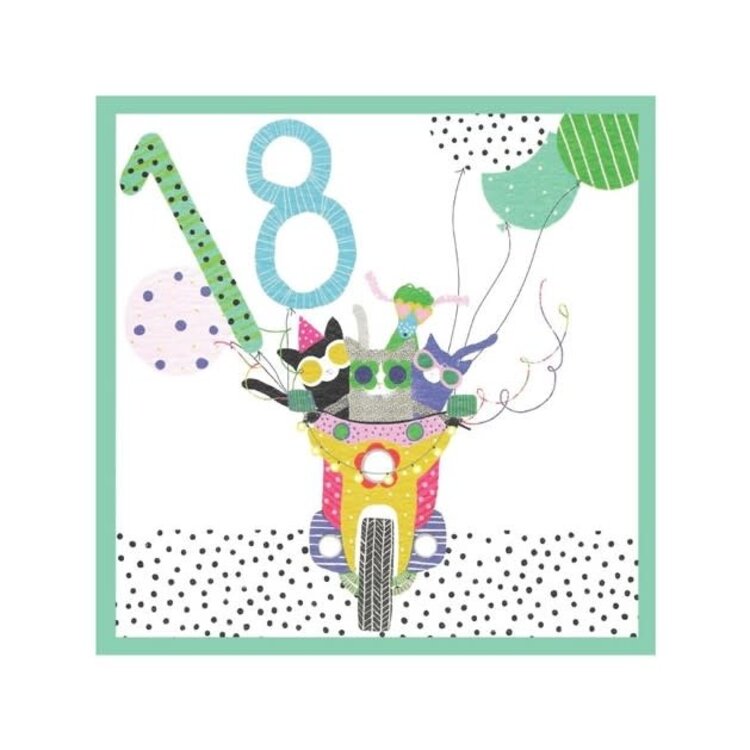 Margo 'Animal Antics' Birthday Age Card