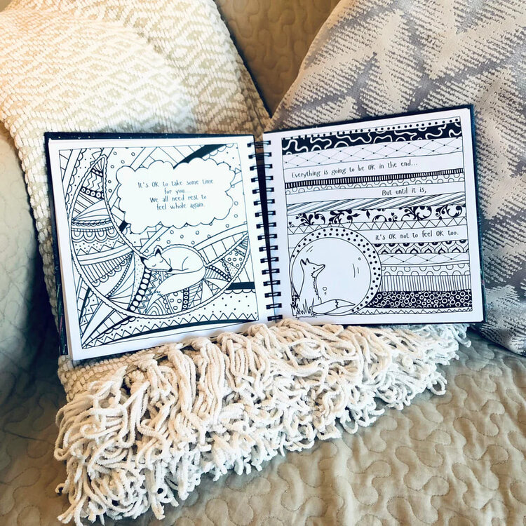 Fox Under The Moon Self Love Journal- Hardback