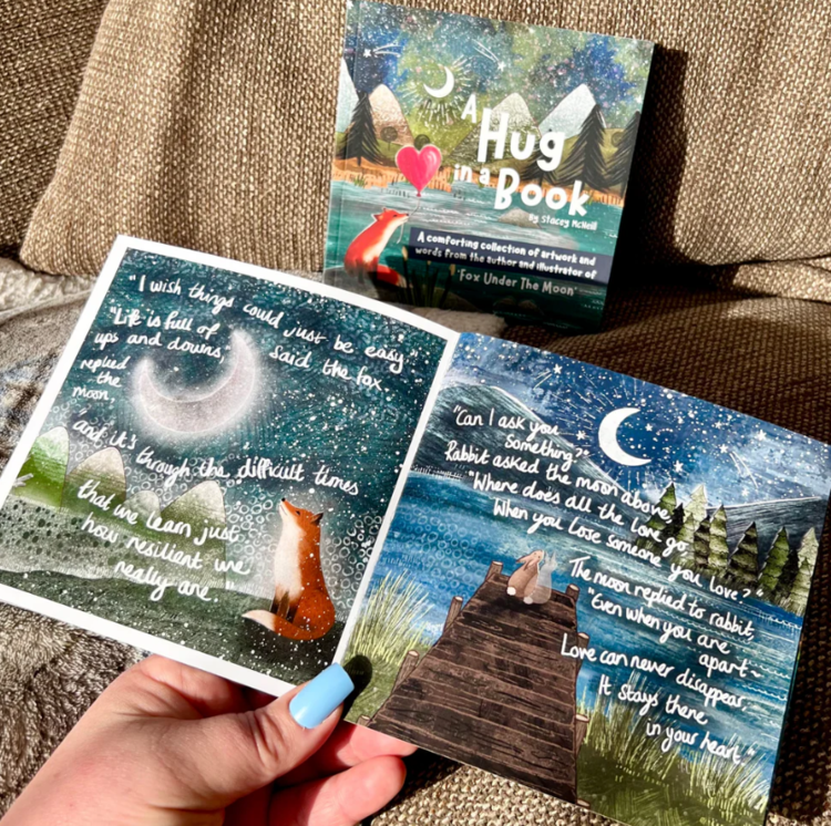 Fox Under The Moon 'Hug in a Book' Mini Book