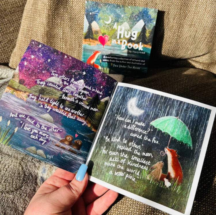 Fox Under The Moon 'Hug in a Book' Mini Book