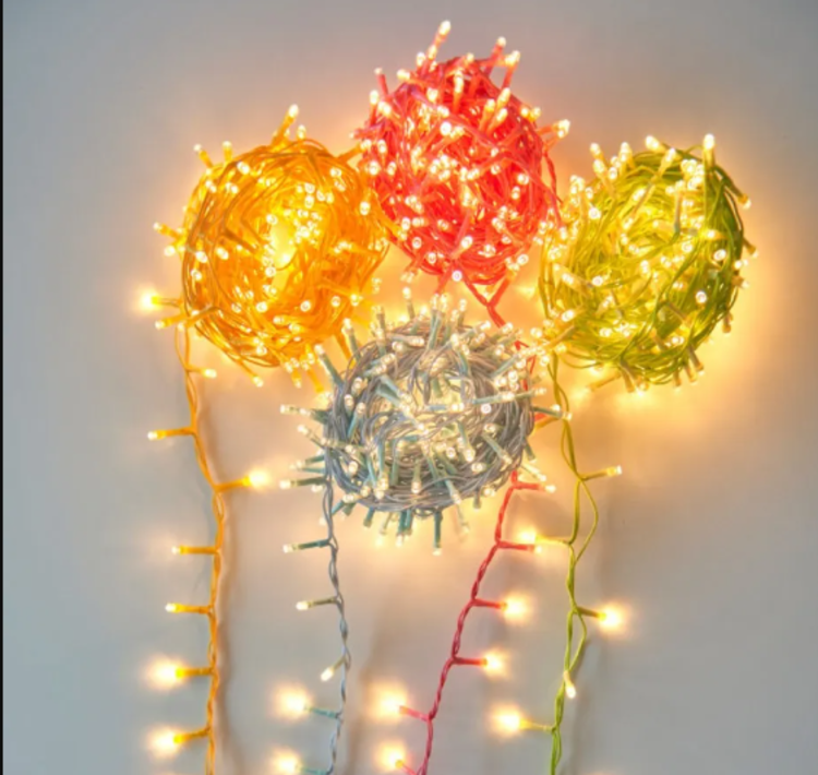 Lightstyle London Set of Pin Lights with Coloured Wire -