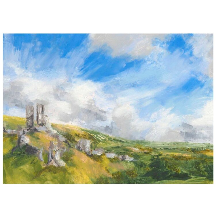 Eleanor Spalding 'Corfe Castle' Art Card