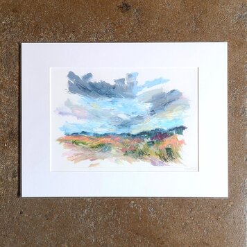 Eleanor Spalding 'V Dunes' Giclee Mounted Print
