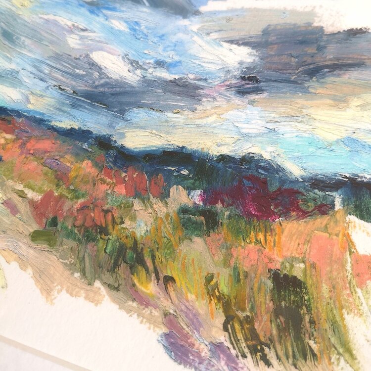 Eleanor Spalding 'V Dunes' Giclee Mounted Print