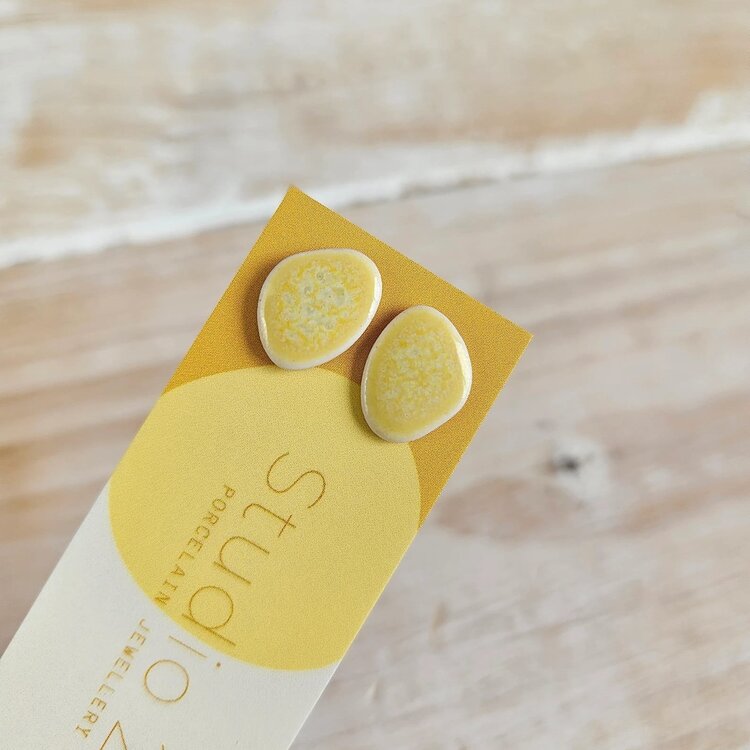 Studio 23 Ceramics Ceramic Pebble Stud Earrings