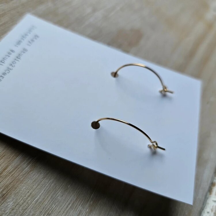 Studio 23 Ceramics Curved Drop Ceramic Earrings