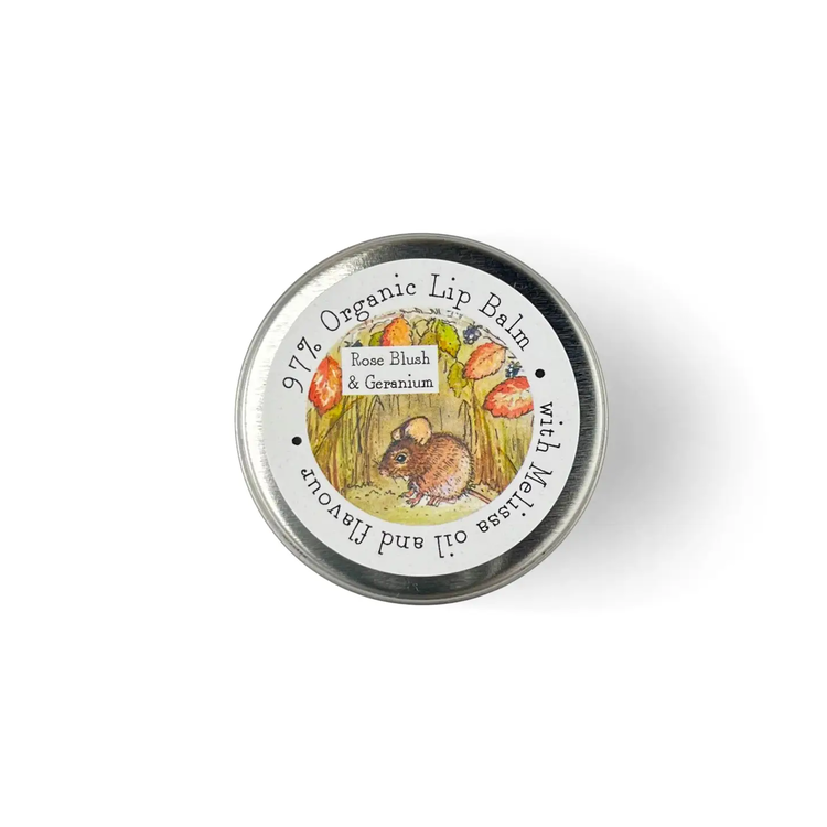 Heaven Scent Organic Lip Balm in Illustrated Tin