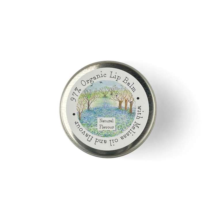 Heaven Scent Organic Lip Balm in Illustrated Tin