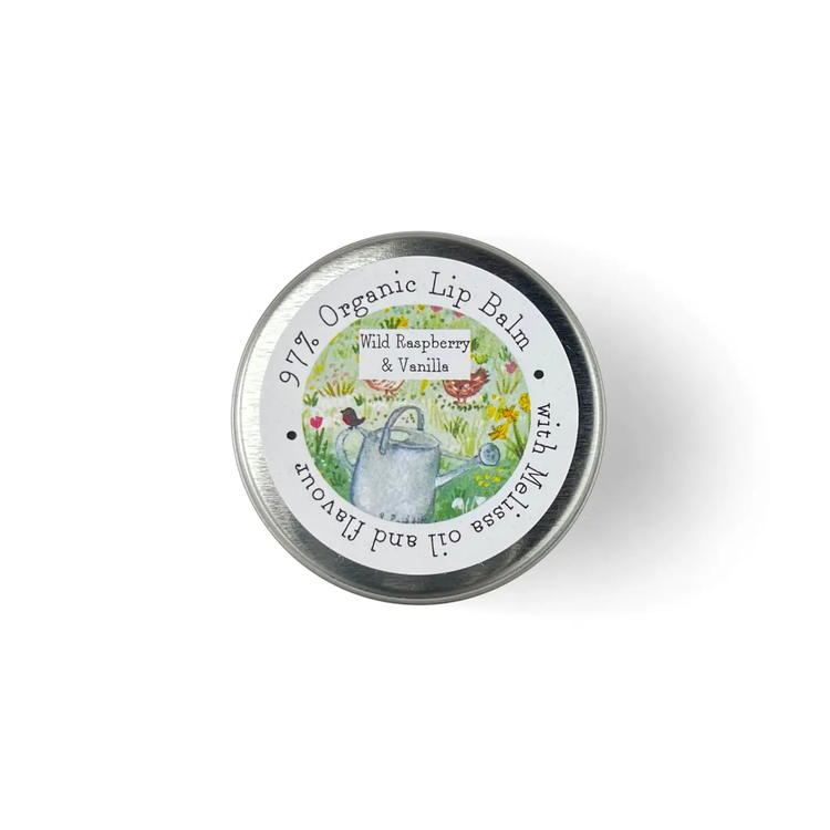 Heaven Scent Organic Lip Balm in Illustrated Tin