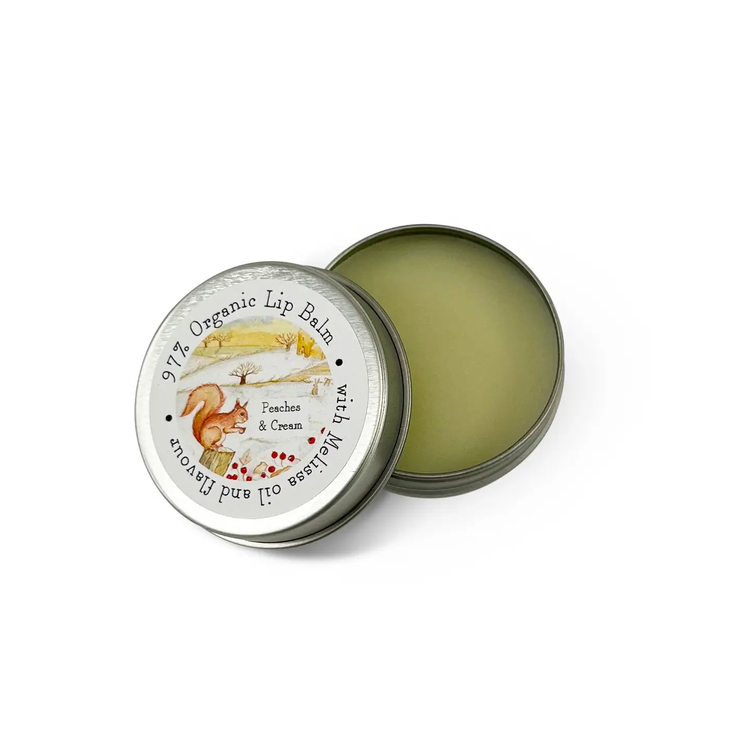 Heaven Scent Organic Lip Balm in Illustrated Tin