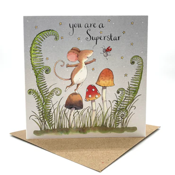 Ink and Snail 'You Are A Superstar' Mouse Card