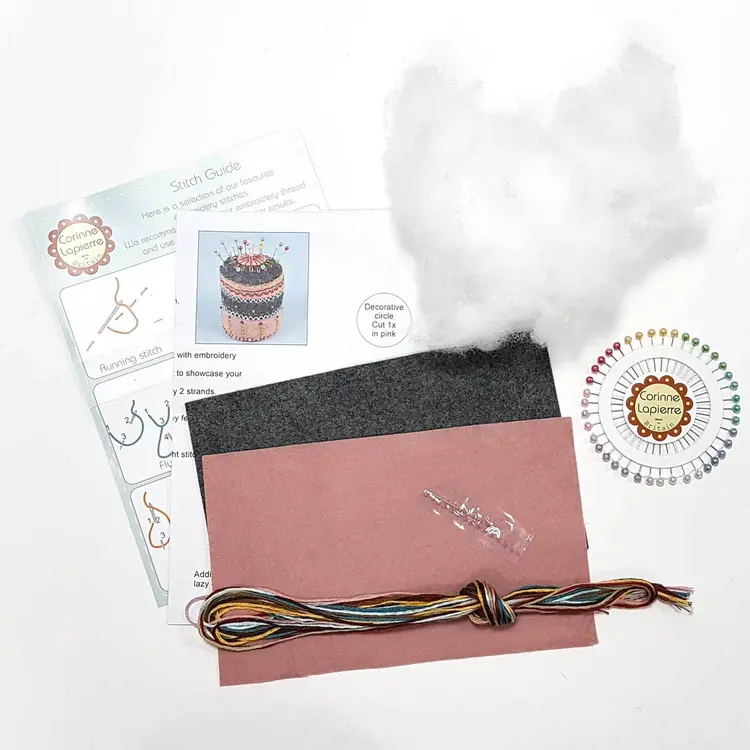 Corinne Lapierre Pin Cushion Wool Felt Mix Kit