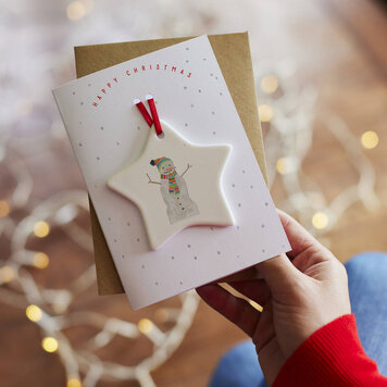 This Is Nessie Snowman Keepsake Card