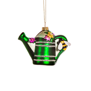 Sass & Belle Glass Watering Can Shaped Bauble