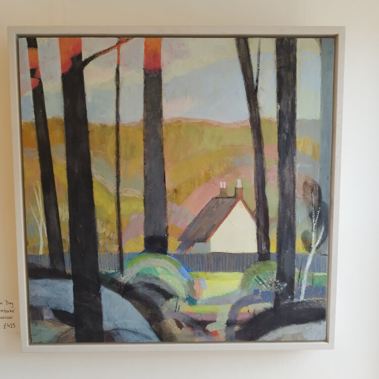 Kim Day 'House at Burnbake' Acrylic & Charcoal Original