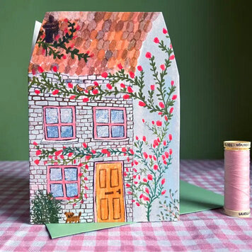 Laura Skilbeck Blue House Dream Home Card