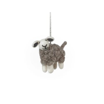 Felt So Good Handmade Felt Herdwick Sheep Hanging Decoration