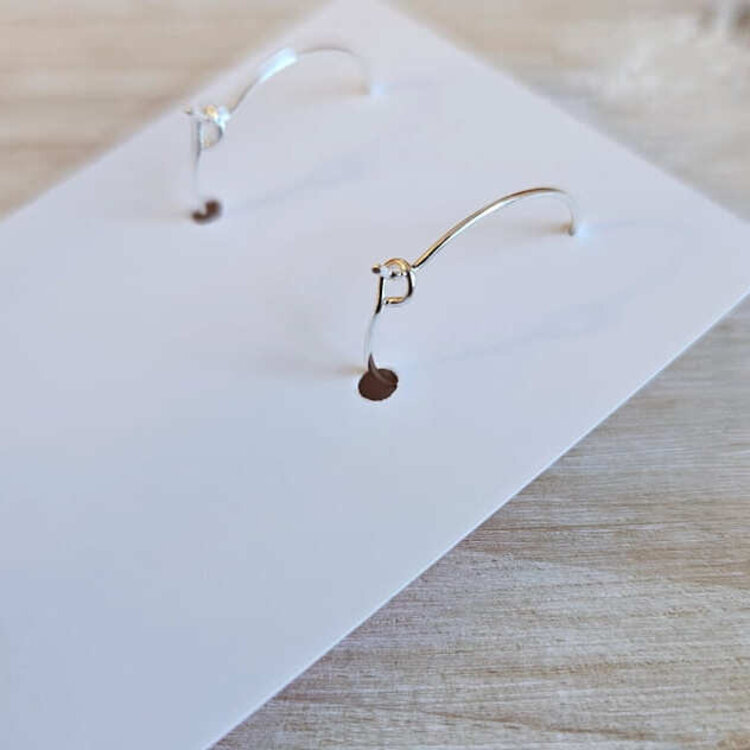 Studio 23 Ceramics Porcelain Clay Flower Drop Earrings