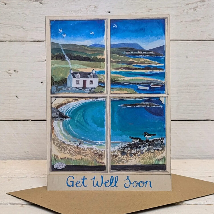 Driftwood Designs 'Get Well Soon' Window Card