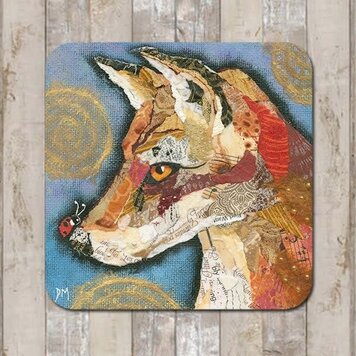 Dawn Maciocia 'Hi Jack' Fox & Ladybird Coaster