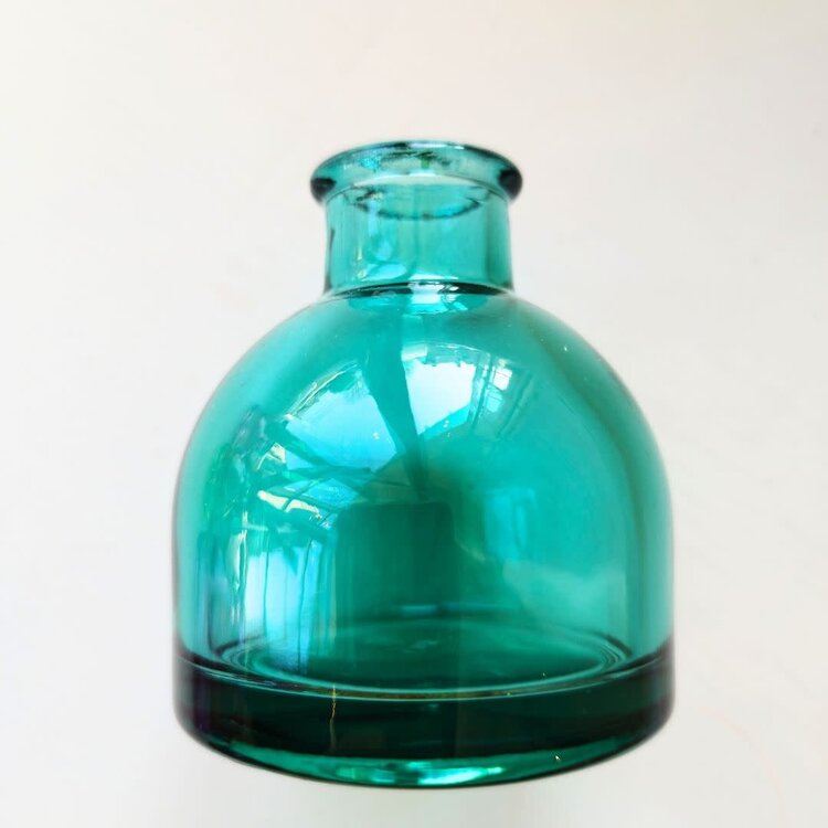 Chive Round Jewel Tone Loft Glass Bud Vase - Various Colours
