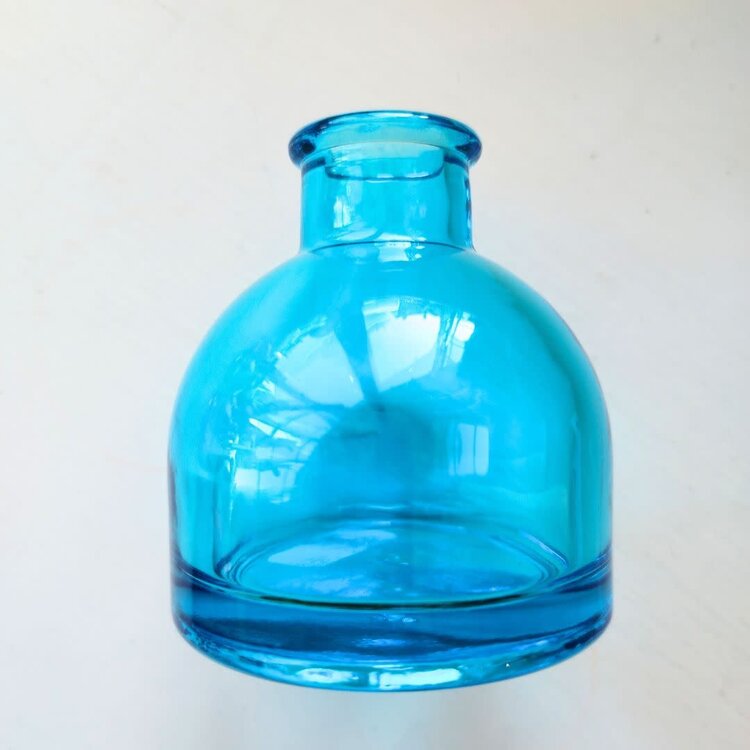 Chive Round Jewel Tone Loft Glass Bud Vase - Various Colours