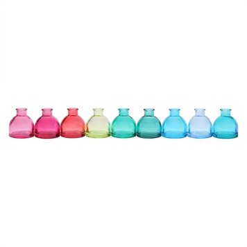 Chive Round Jewel Tone Loft Glass Bud Vase - Various Colours
