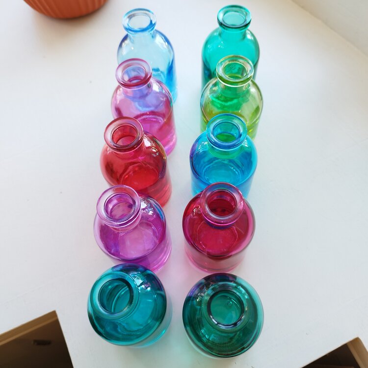 Chive Tall Jewel Tone Loft Glass Bud Vase - Various Colours