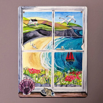 Driftwood Designs Small Tin Sign - July