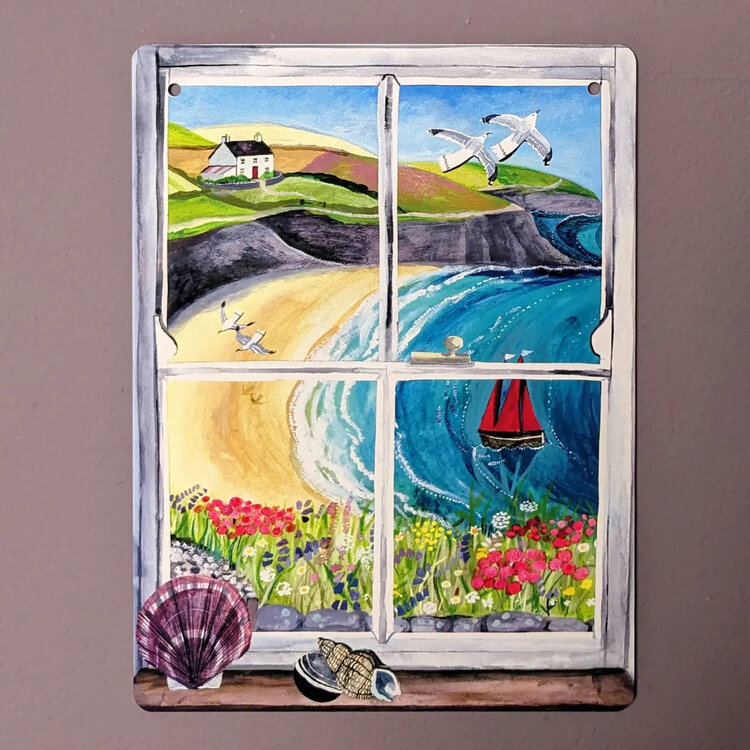 Driftwood Designs Small Tin Sign - July