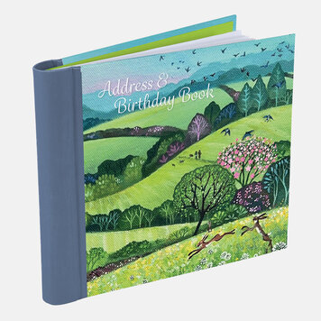 The Gifted Stationery Company 'Country Stroll' Address & Birthday Book
