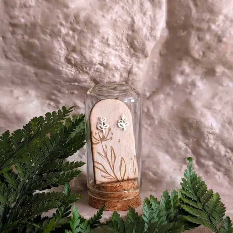 Banksia Botanicals Leaf Sterling Silver Studs