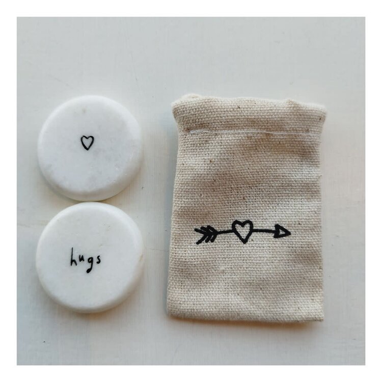 Send With Love Sentiment Pebble - Various Designs